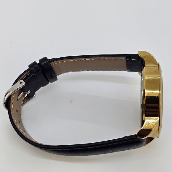 DIESEL Women Watch 40MM Black Dial New Black Leather Bands Up to 7.5" NewBattery - Picture 11 of 14